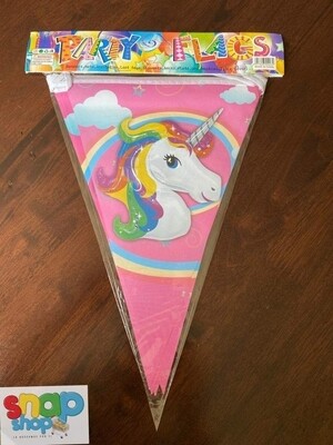 Banderin Unicornio rosado 