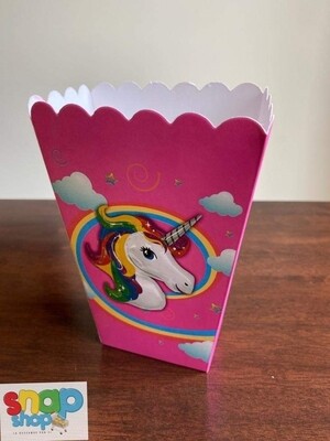 Paquete 6 Cajas para Palomitas Unicornio