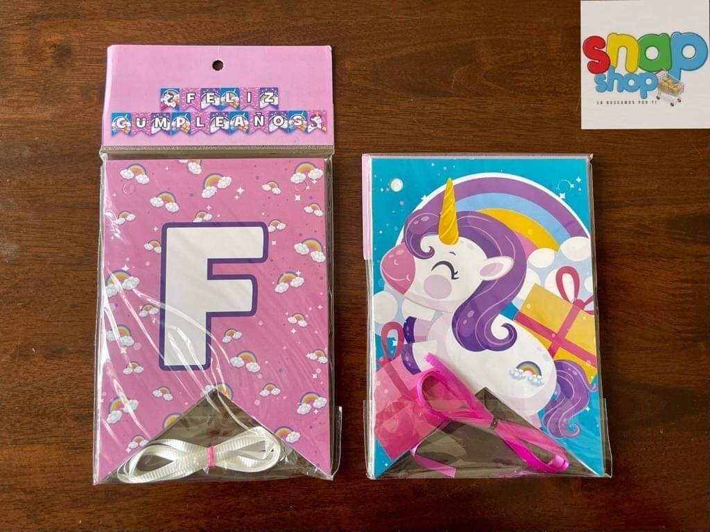 Letrero Feliz Cumpleaños Unicornio 🦄 
