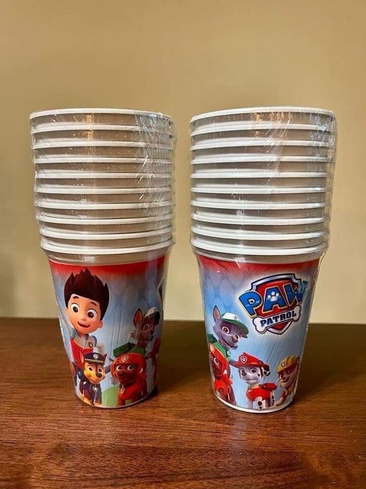 Paquete 10 vasos Paw Patrol