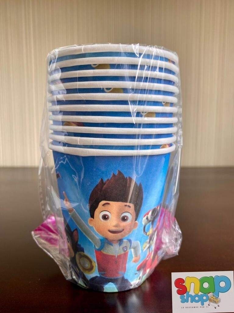Paquete 10 vasos Paw Patrol