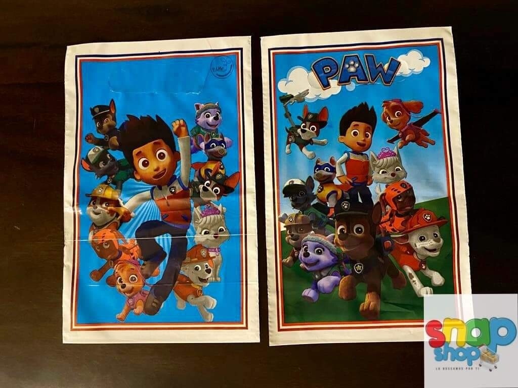 Paquete 10 bolsas para Dulces Paw Patrol 