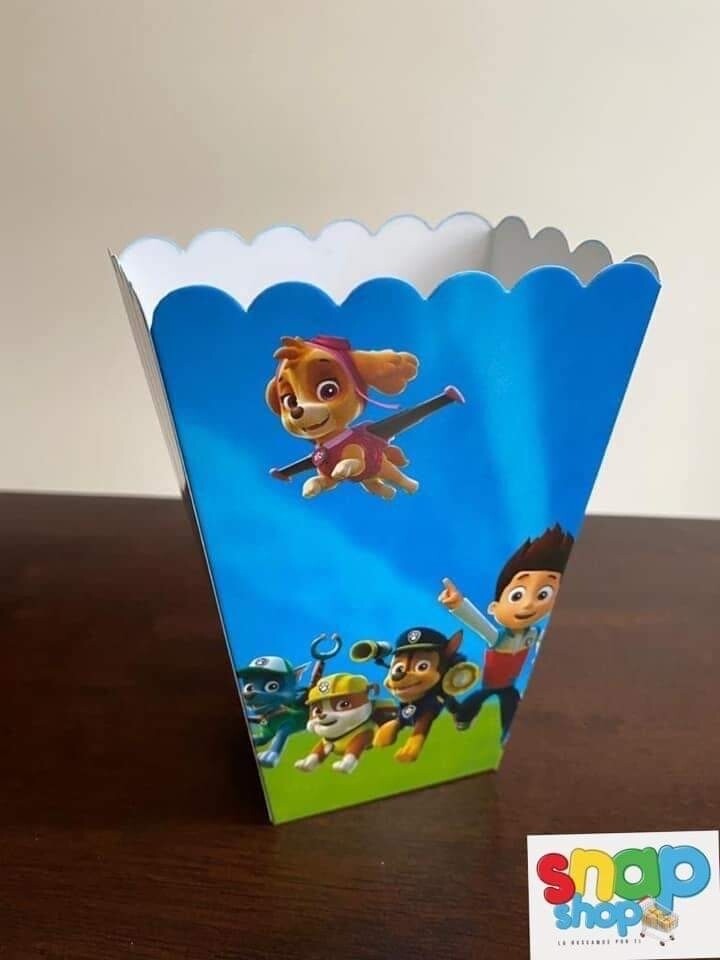 Paquete 6 Cajas para Palomitas Paw Patrol