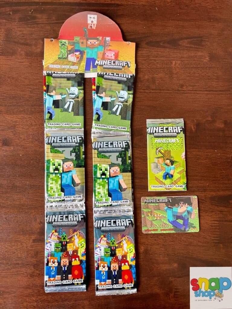 Paquete de 12 cartas sorpresa Minecraft