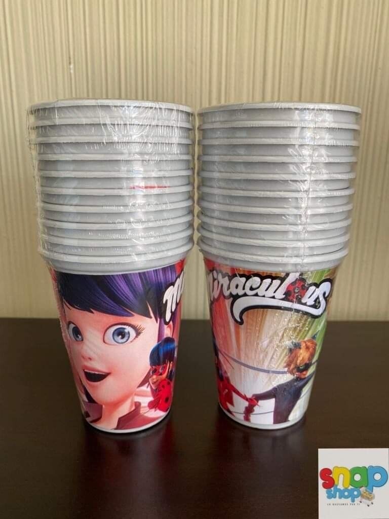 Paquete 10 vasos Lady Bug
