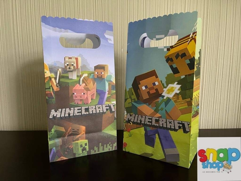 Paquete 10 Bolsas Sorpresa Minecraft
