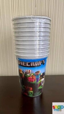 Paquete 10 vasos Minecraft