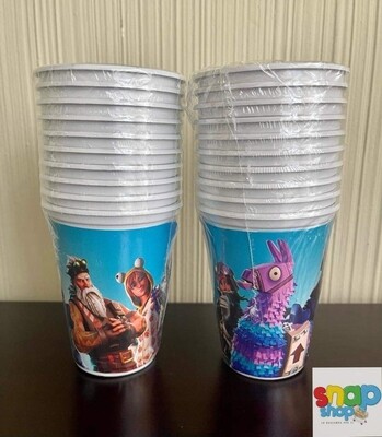 Paquete 10 vasos Fortnite