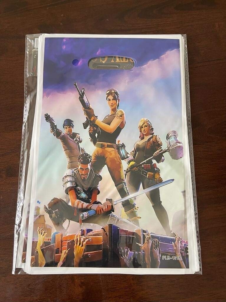 Paquete 10 bolsas para Dulces Fortnite