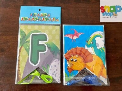 Letrero Feliz Cumpleaños Dinosaurio Infantil