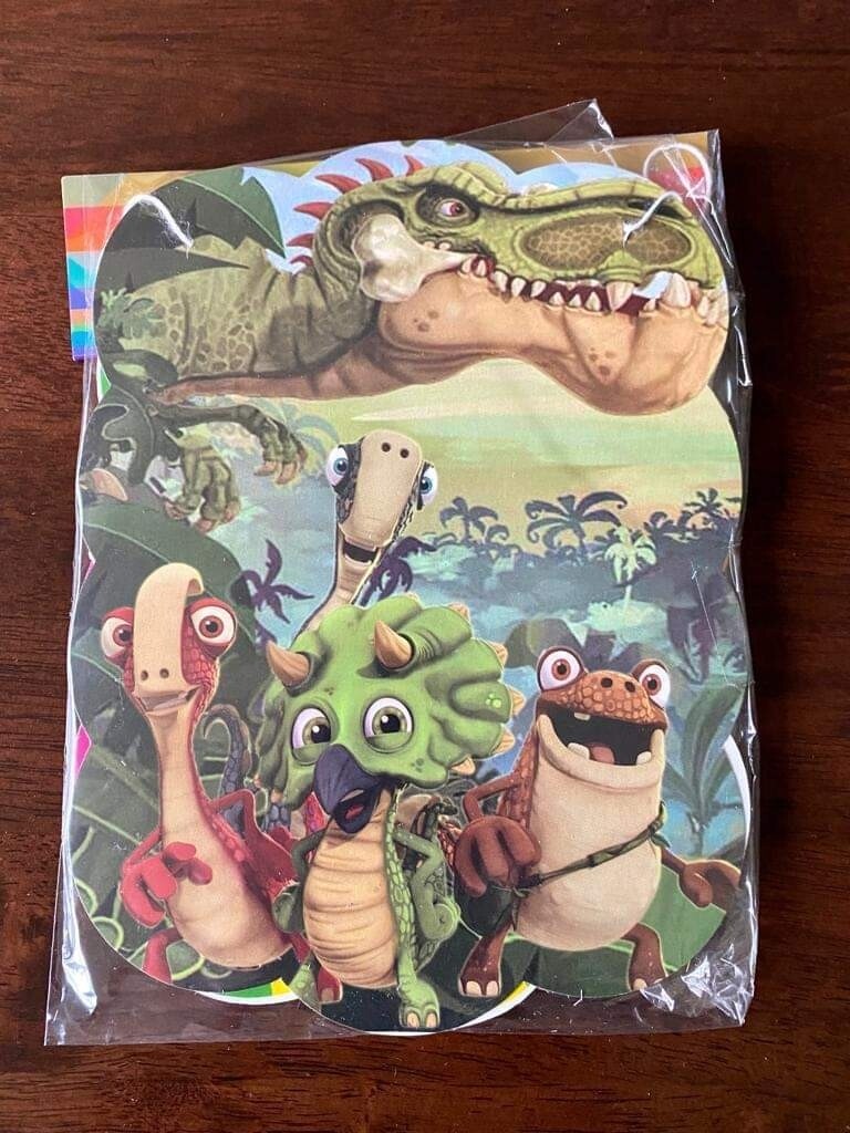Letrero Feliz Cumpleaños Dinosaurio