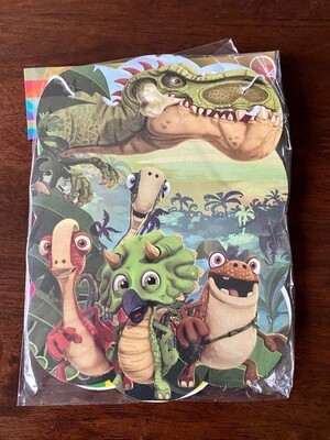 Letrero Feliz Cumpleaños Dinosaurio