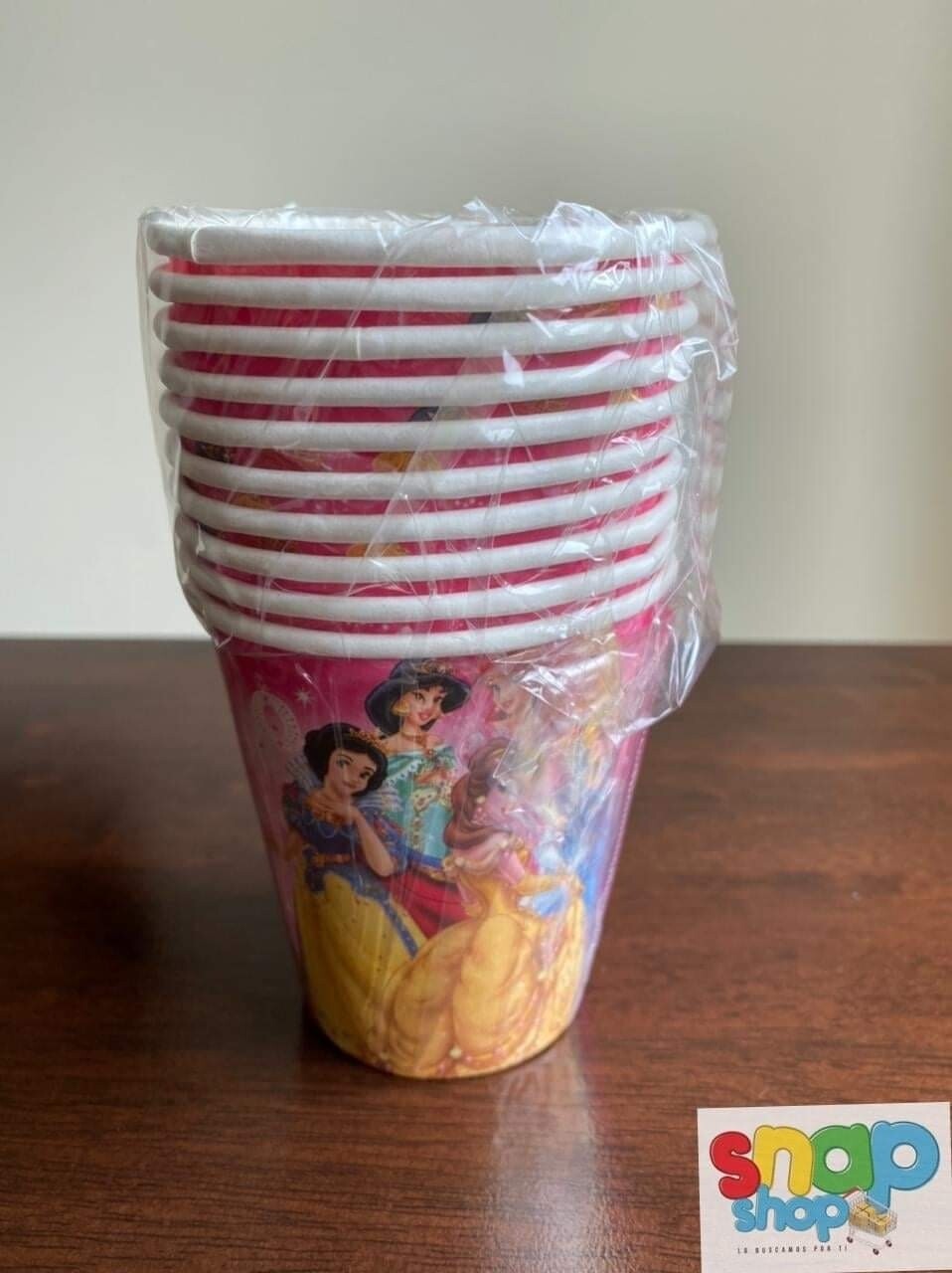 Paquete 10 vasos Princesas