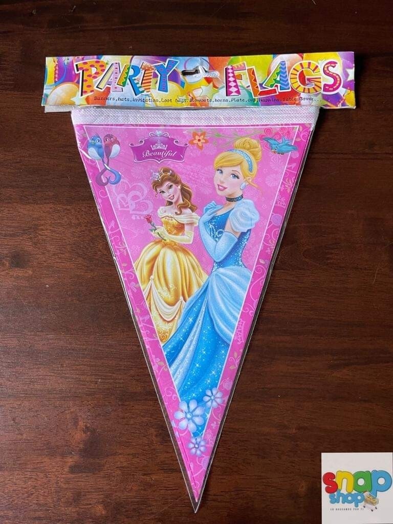 Banderin cenicienta y bella Princesas 