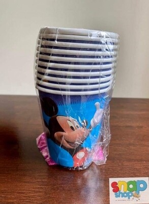 Paquete 10 vasos Mickey Mouse 