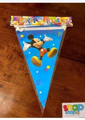 Banderin Mickey Mouse Azul