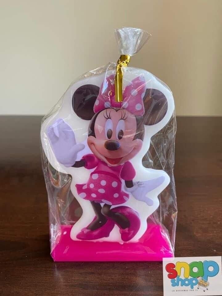 Vela para Pastel Minnie Mouse rosada