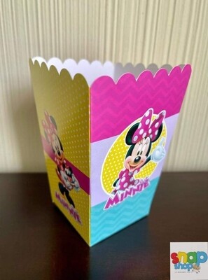 Paquete 6 Cajas para Palomitas Minnie