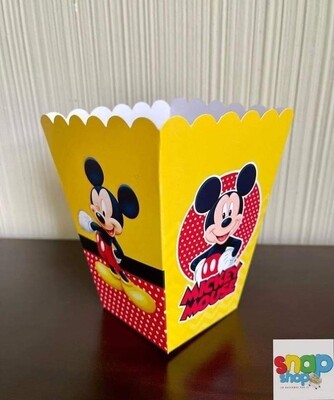 Paquete 6 Cajas para Palomitas Mickey Mouse 
