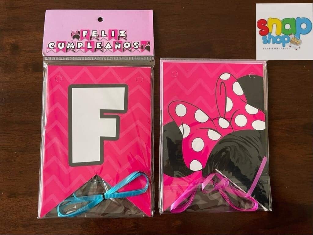 Letrero Feliz Cumpleaños Minnie