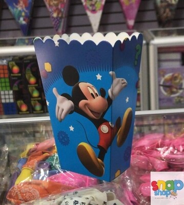 Paquete 6 Cajas para Palomitas Mickey Mouse 