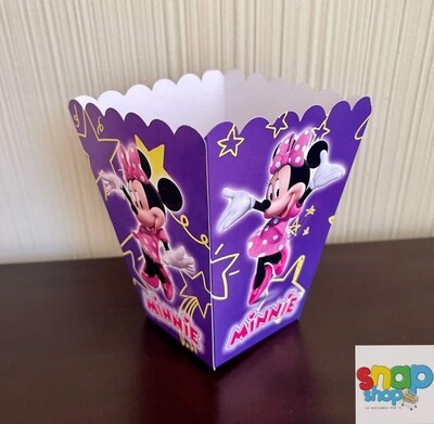 Paquete 6 Cajas para Palomitas Minnie