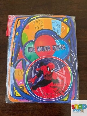Letrero Feliz Cumpleaños Spiderman