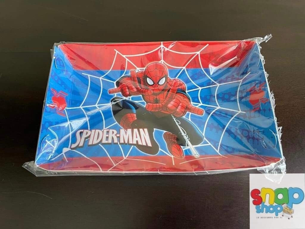 Paquete 10 Bandejas Spiderman