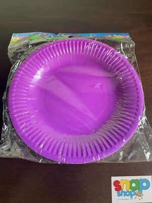 Paquete 10 platos Morado