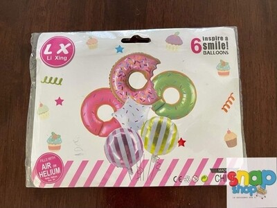 Set de globos Donas Postres 