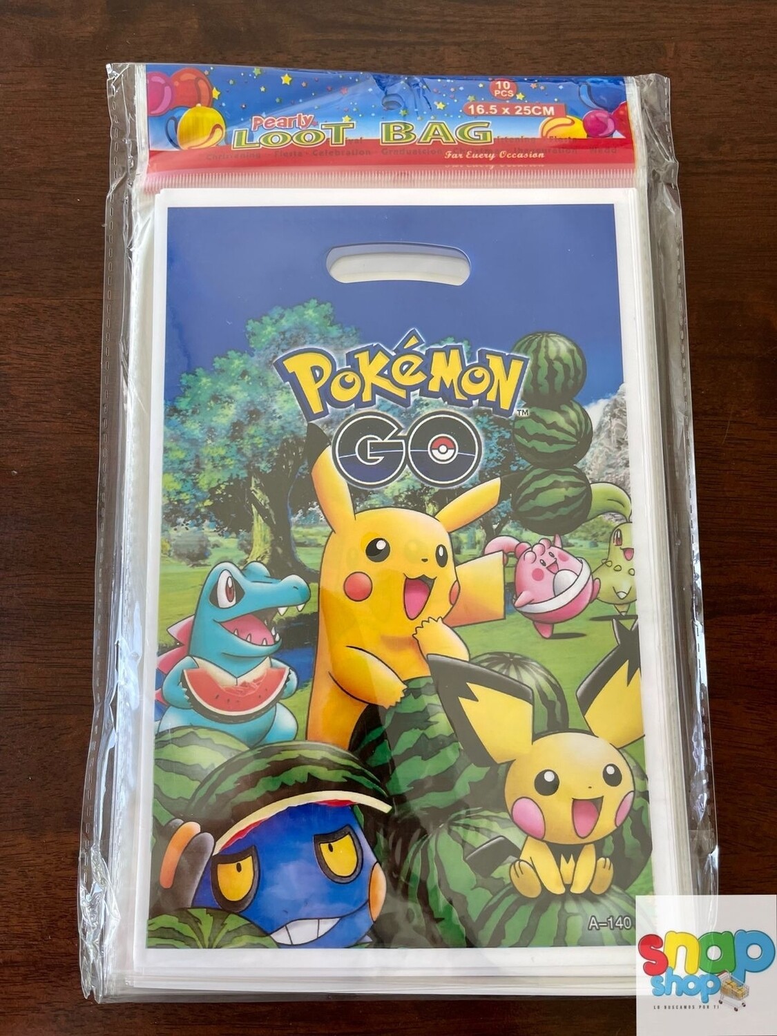 Paquete 10 bolsas para Dulces Pokemon