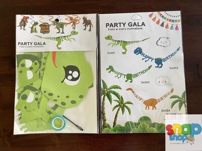 Letrero Feliz Cumpleaños Dinosaurio infantil letras 