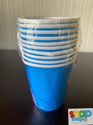 Paquete de 10 vasos celeste