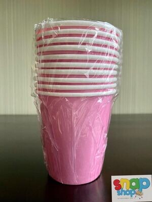 Paquete de 10 Vasos Rosados