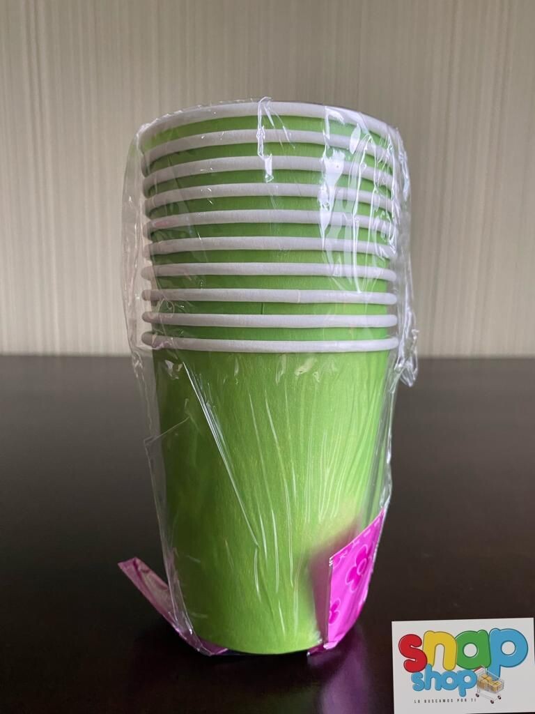 Paquete de 10 Vasos Verdes
