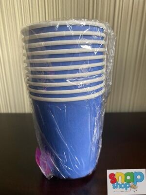 Paquete de 10 Vasos Azul.