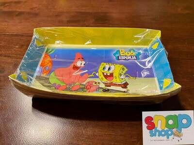 Paquete de 10 bandejas Bob Esponja
