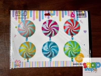 Set de globos dulces postres 