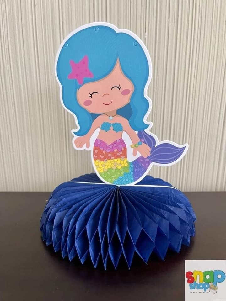 centro de mesa sirena 