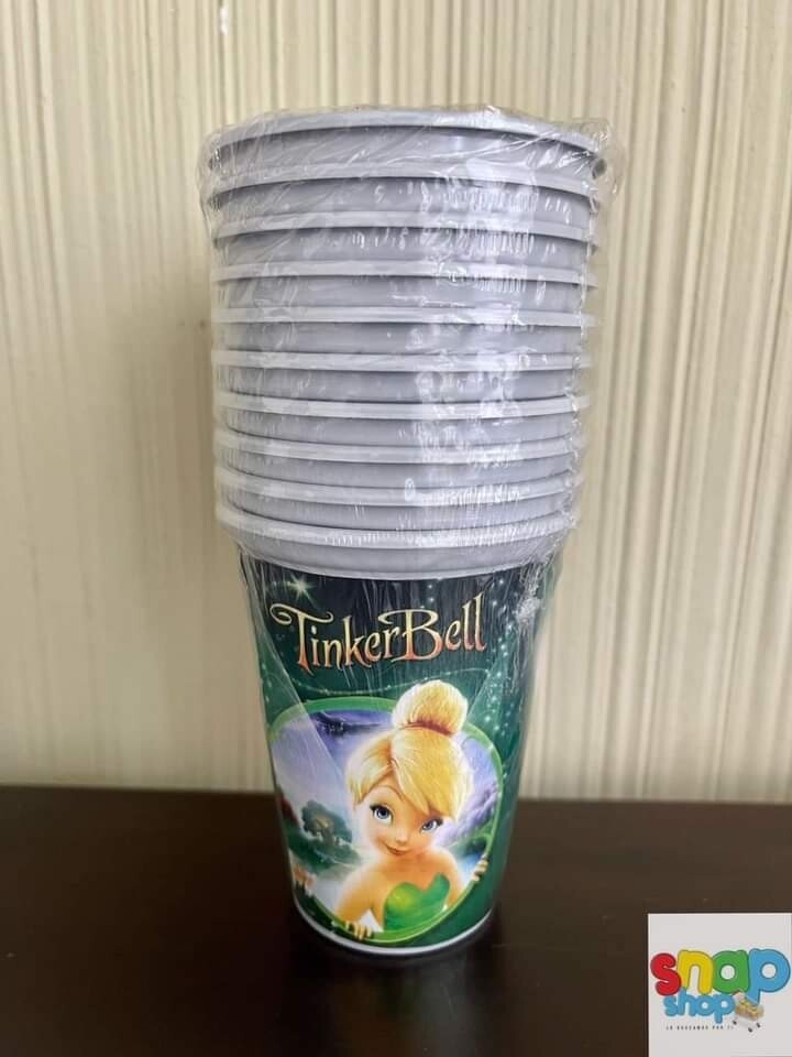 Paquete 10 vasos Tinkerbell