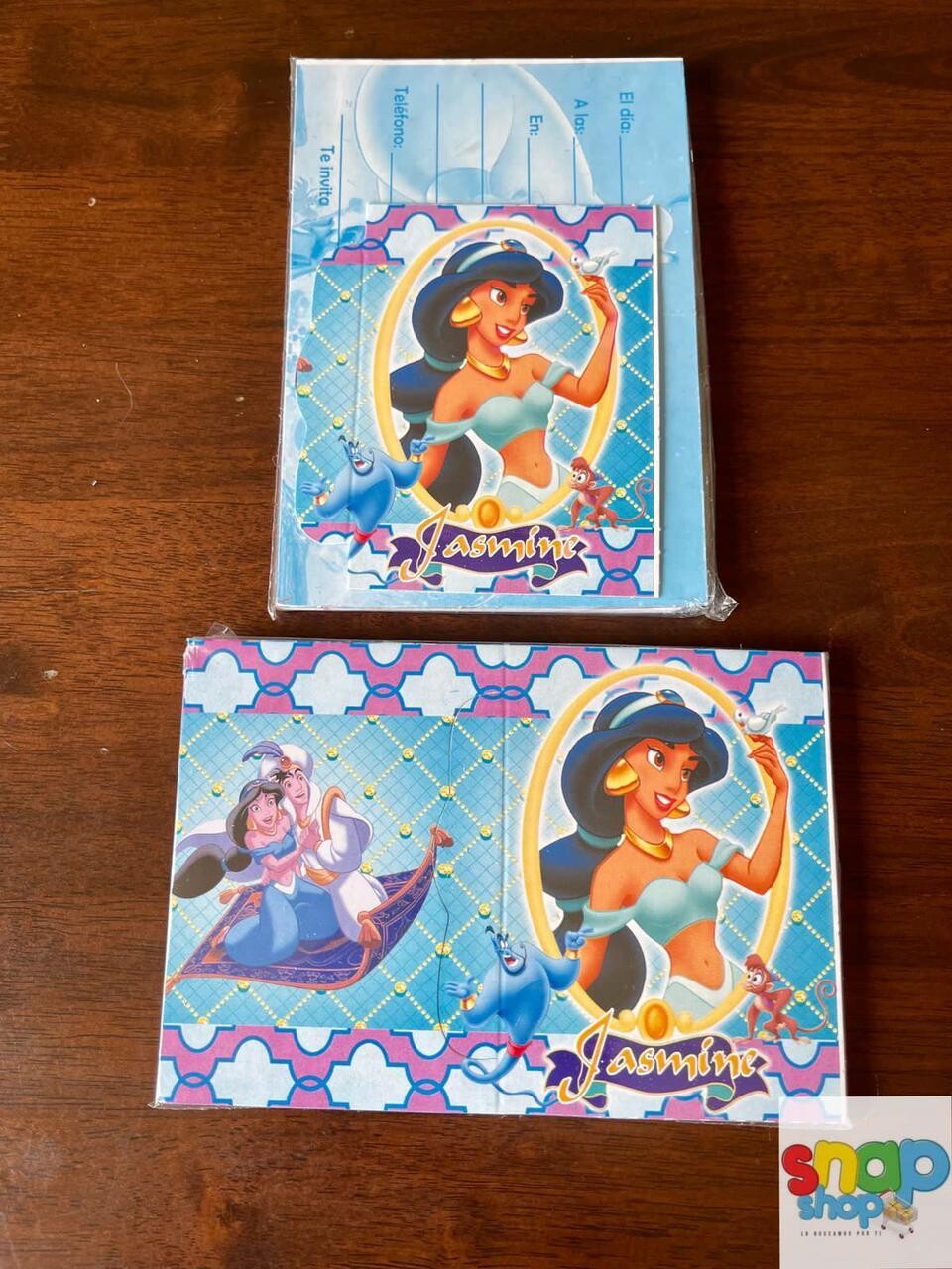 Paquete 10 invitaciones Jasmine