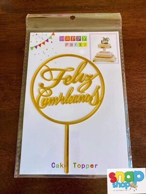Toppers feliz cumpleaños