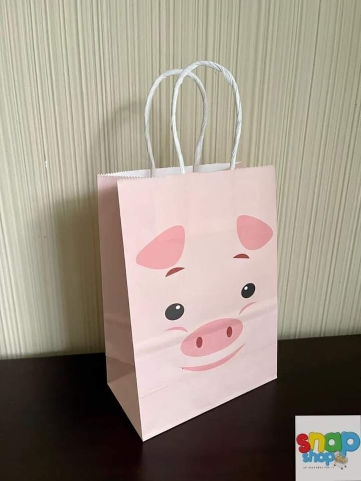 Bolsa para regalo cerdito 🐷 🛍️