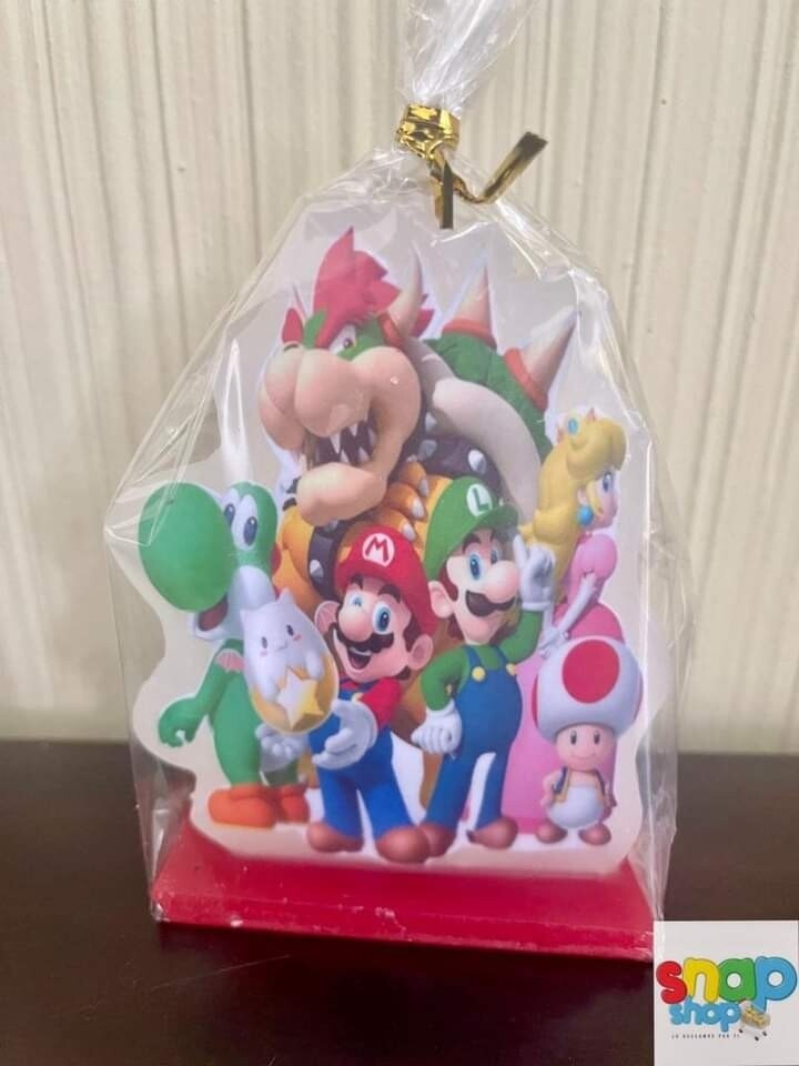 Vela para pastel Mario bros grupal