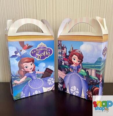 Paquete de 10 cajas sorpresa Princesa Sofía