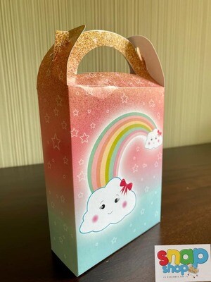 Paquete de 10 cajas sorpresas Nubes y Arcoíris 