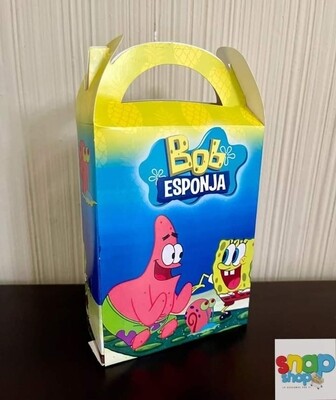 paquete de 10 cajas sorpresas Bob Esponja