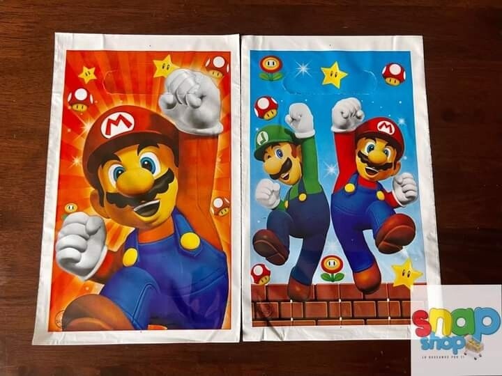 Paquete de 10 bolsas para dulces Mario