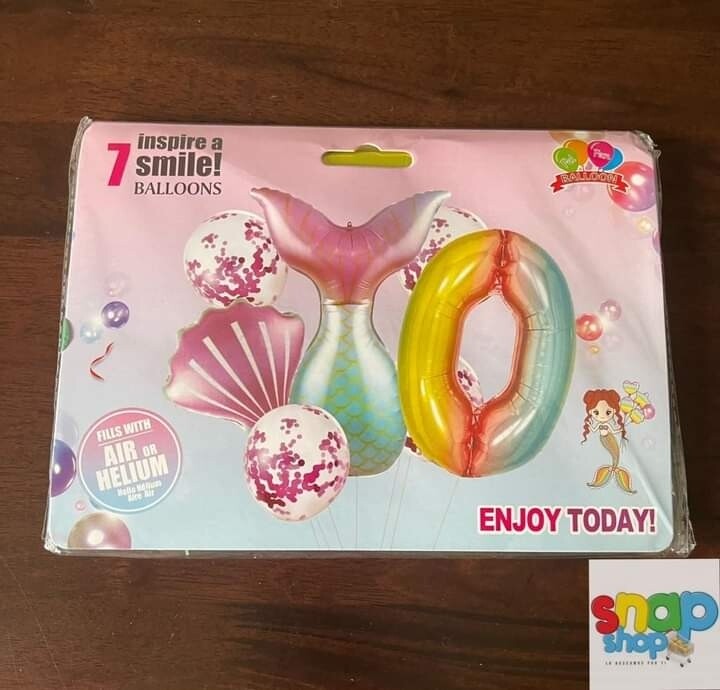 Set de globos Cola de Sirena 