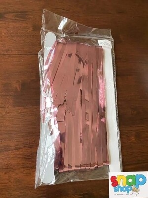 Cortina tiras rose gold 